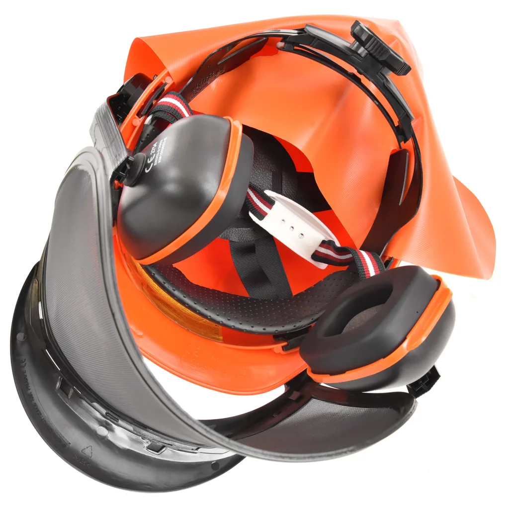 Casca de protectie cu antifoane si viziera HECHT 900100 [2]
