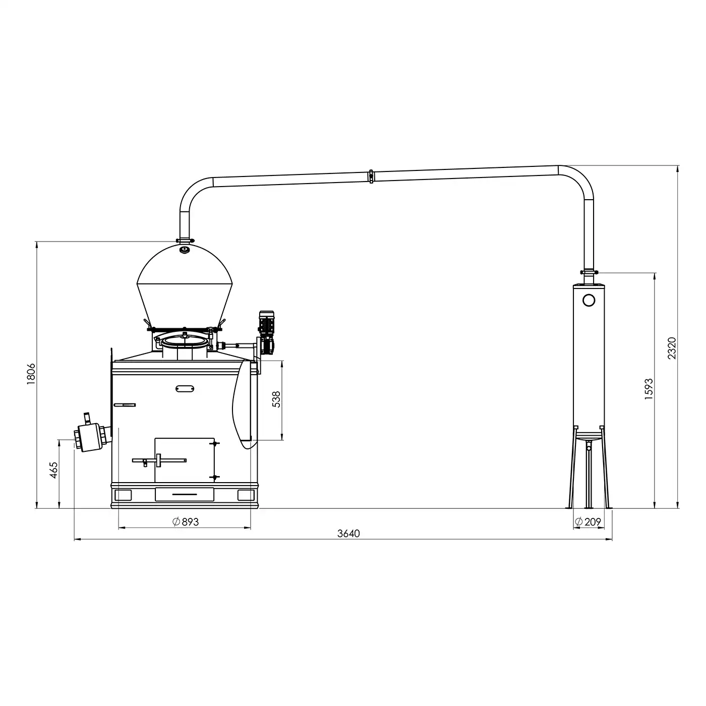 Cazan pentru tuica DES DIAMOND 350 L [7]