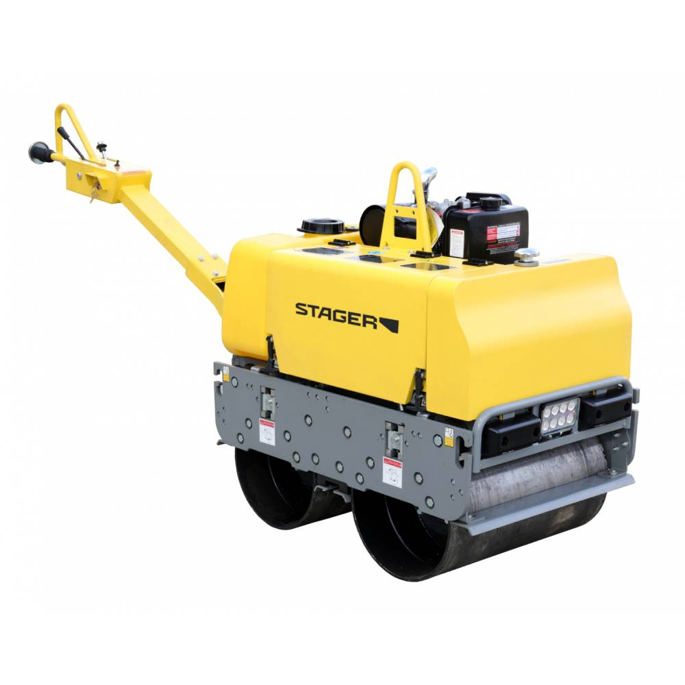 Cilindru dublu vibrocompactor Stager CDV65-6, motor HI Earns HR186FA, 9 CP, benzina, 650 mm [1]