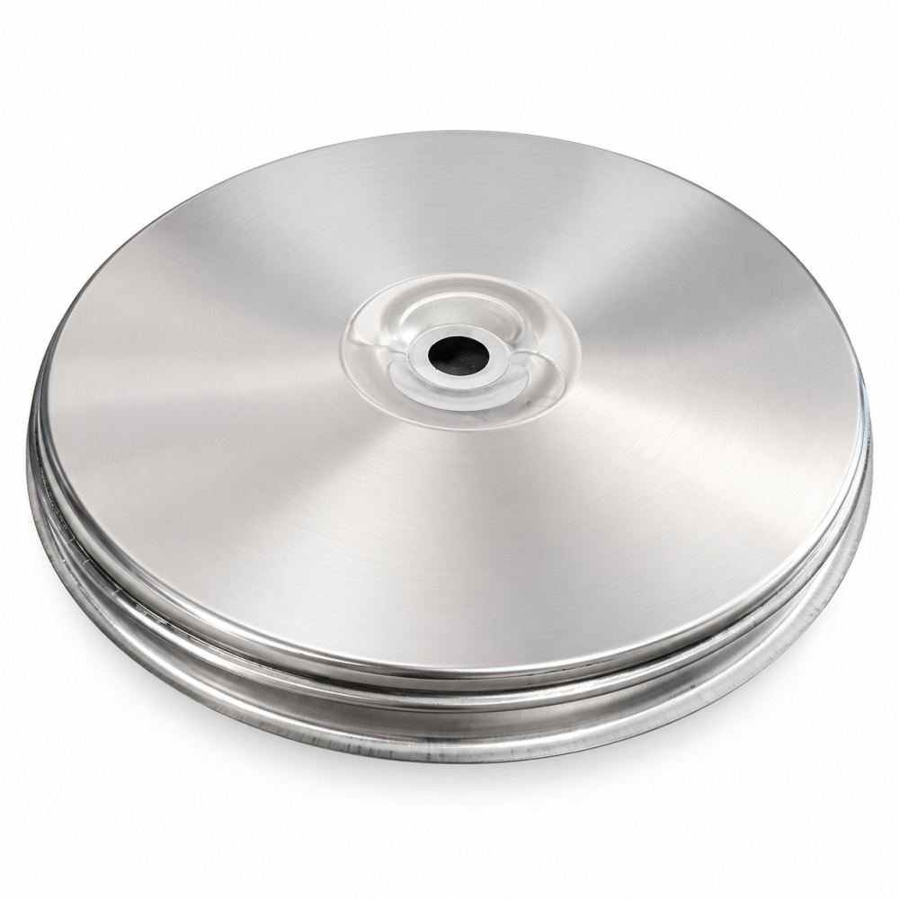 Cisterna inox cu capac flotant pneumatic CLASIC, 300 L + picioare [4]