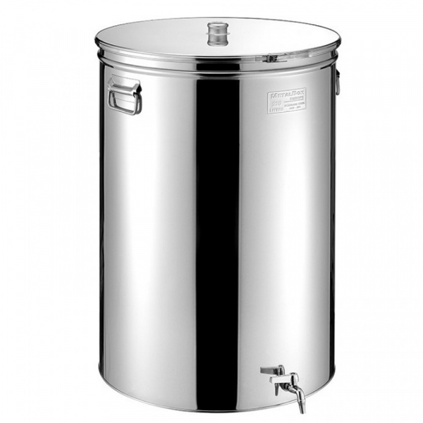 Cisterna inox cu capac antipraf si manere laterale MetalBox [1]