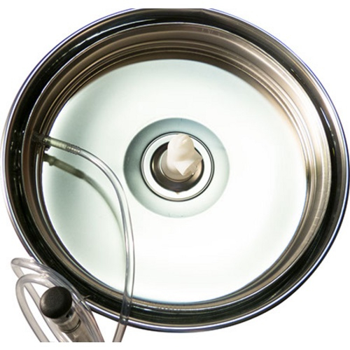 Cisterna inox vin Marchisio 250 L - capac flotant cu garnitura pneumatica [3]