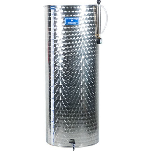 Cisterna inox vin Marchisio 200 L (A) - capac flotant cu garnitura pneumatica [2]