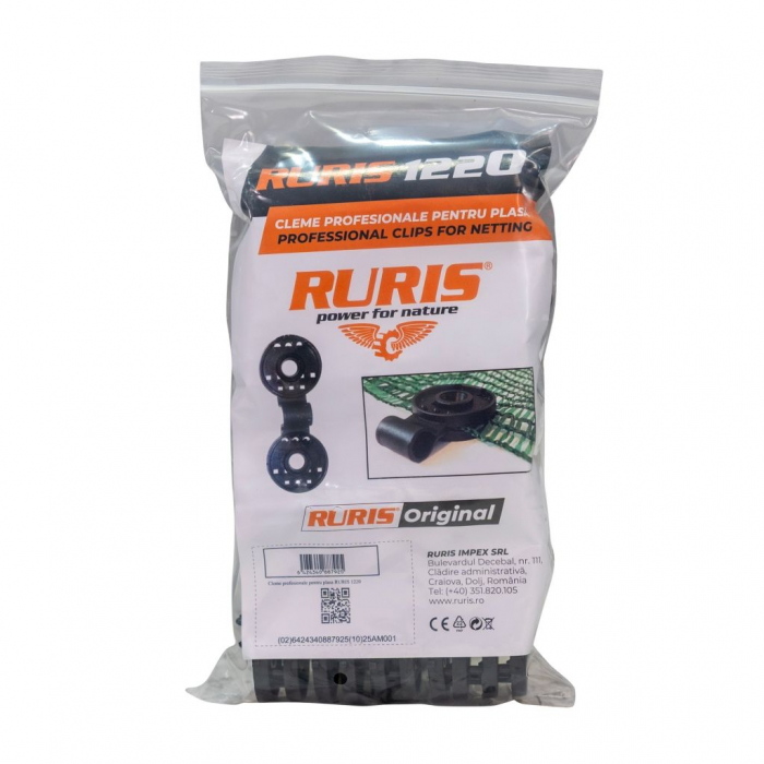 Cleme profesionale pentru plasa Ruris 1220, set 20 buc [4]