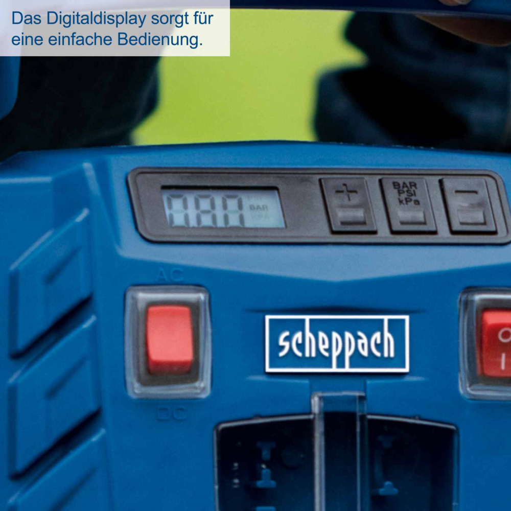 Compresor de aer fara ulei Scheppach AIRFORCE 5, 12V - 230V, 150 W, 8 bar, 36.5 l/min [7]