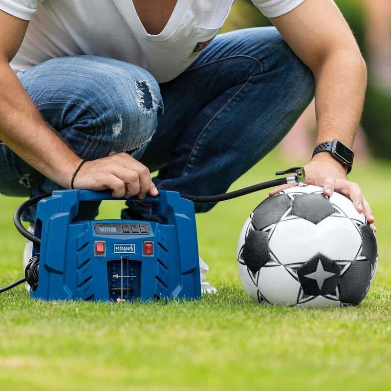 Compresor de aer fara ulei Scheppach AIRFORCE 5, 12V - 230V, 150 W, 8 bar, 36.5 l/min [10]