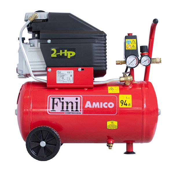 Compresor de aer cu piston Fini AMICO 25/2400, 24 L, 8 bar, 170 L/min, 2 CP, monofazat [4]