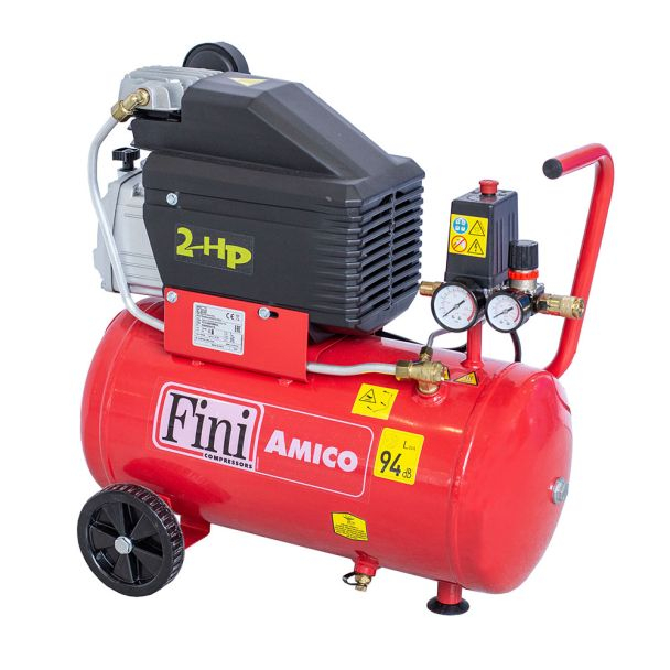Compresor de aer cu piston Fini AMICO 25/2400, 24 L, 8 bar, 170 L/min, 2 CP, monofazat [3]