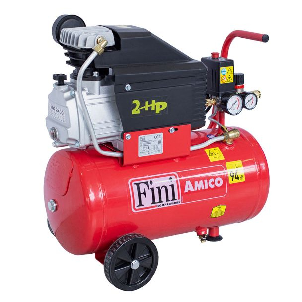 Compresor de aer cu piston Fini AMICO 25/2400, 24 L, 8 bar, 170 L/min, 2 CP, monofazat [2]
