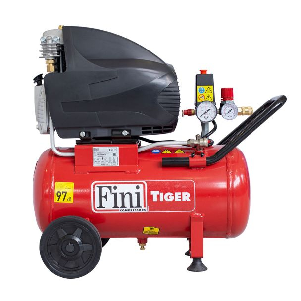 Compresor de aer cu piston Fini TIGER 265 M, 24 L, 10 bar, 250 L/min, 2 CP, monofazat [2]