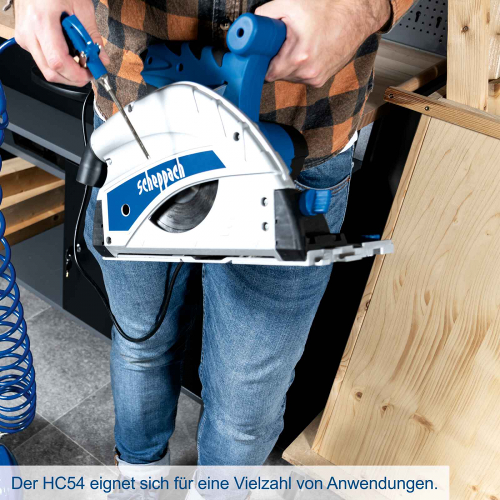 Compresor de aer Scheppach HC 54, 1.5 kW, 2.2 CP, 8 bar, 220 L/min, 50 litri [3]
