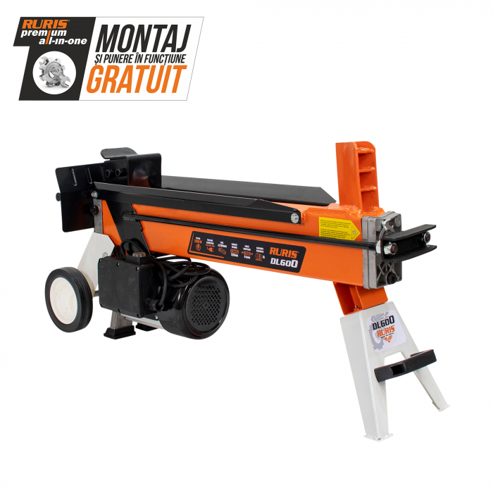 Despicator de lemne Ruris DL600, 6 tone, monofazat, 2200 W, Dmax. 250 mm, Lmax. 520 mm [2]