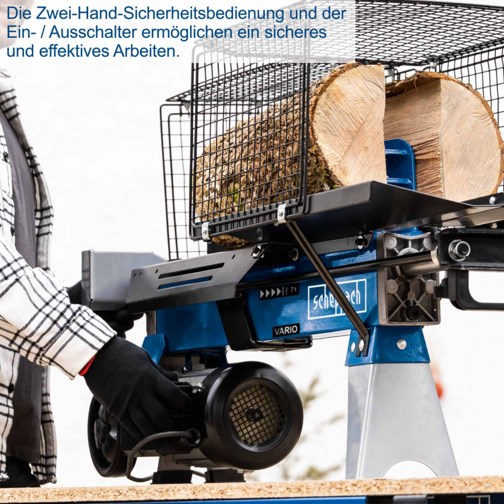 Despicator de lemne Scheppach HL 760 LS, 7 tone, monofazat, 2200 W, Dmax. 250 mm, Lmax. 520 mm [8]