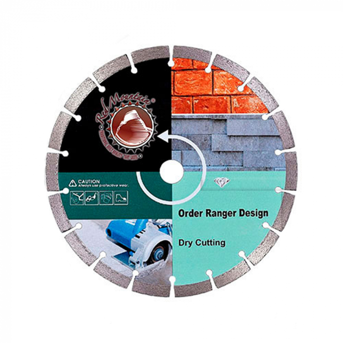 Disc diamantat pentru materiale de constructii Red Mountain, distributie uniforma [1]
