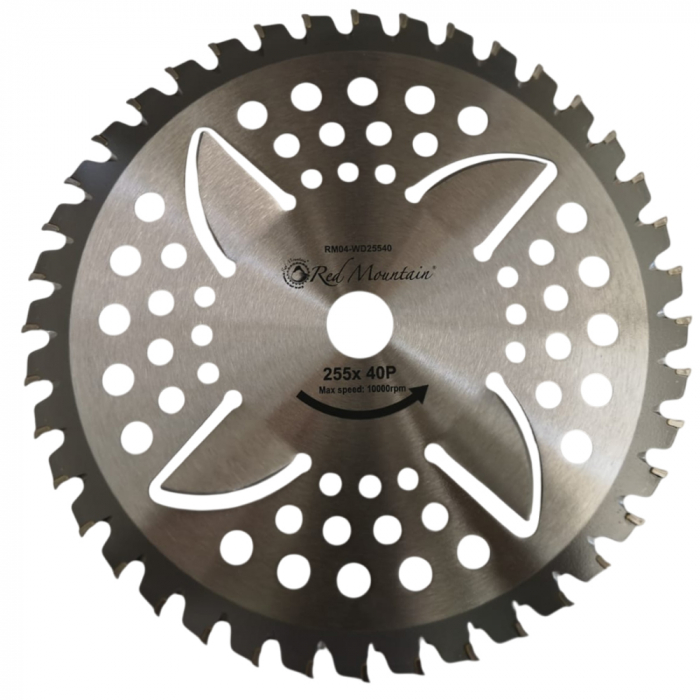 Disc motocoasa Red Mountain Light-WIND, 40 dinti vidia, 255 x 25.4 x 1.25 mm [3]