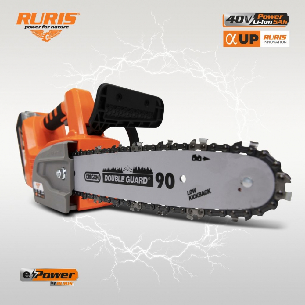 Fierastrau electric cu lant pe acumulator Ruris RM3045e, 40V, 5 Ah, lama 30 cm (fara acumulator si incarcator) [4]