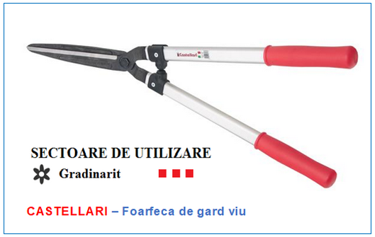 Foarfeca de gard viu Castellari F70, lungime 70 cm, deschidere 15 cm [3]