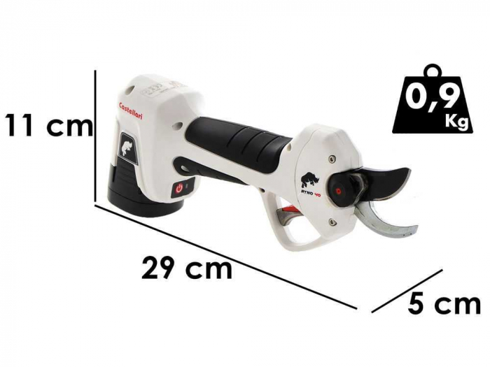 Foarfeca pentru vie si pomi Castellari RYNO 40, 14.4V, 2 x 2Ah, max. 25 mm [4]