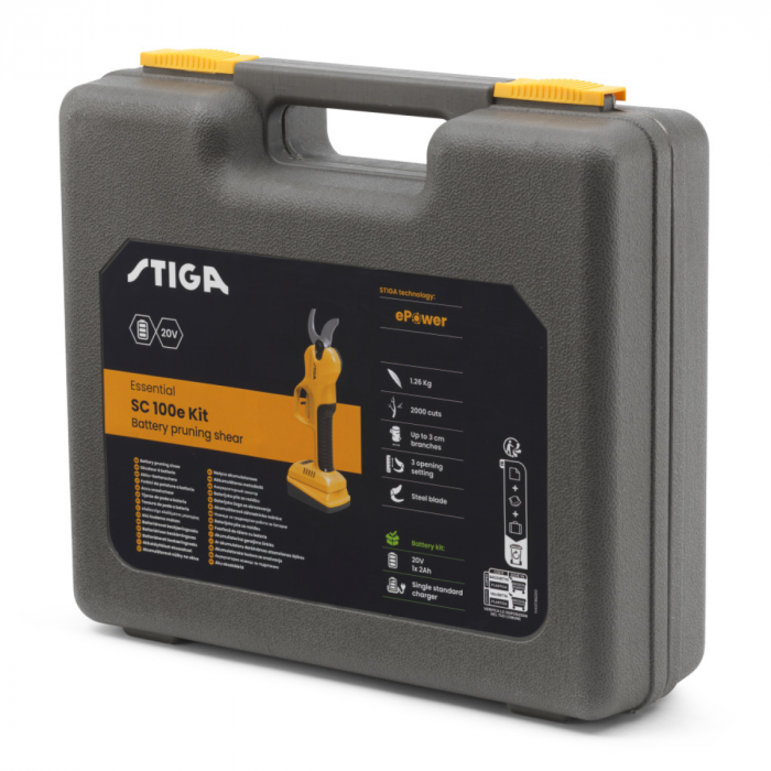 Foarfeca pentru vie si pomi Stiga SC 100e, 1 x Li-Ion 20V, 2Ah, max. 30 mm [11]