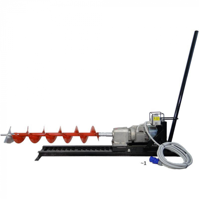 Pachet - Foreza de pamant orizontala Eurokomax, motor monofazat, 2.2 kW + 10 m burghie si cap forare [3]