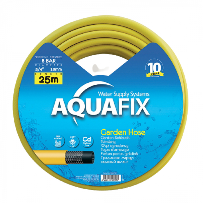 Furtun de gradina AquaFix, 3 straturi, 19 mm (3/4"), rola 50 m [1]
