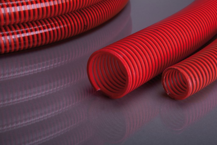 Furtun flexibil pentru vin STD - REDSPIR SAF R, spira din PVC, Rosu [1]