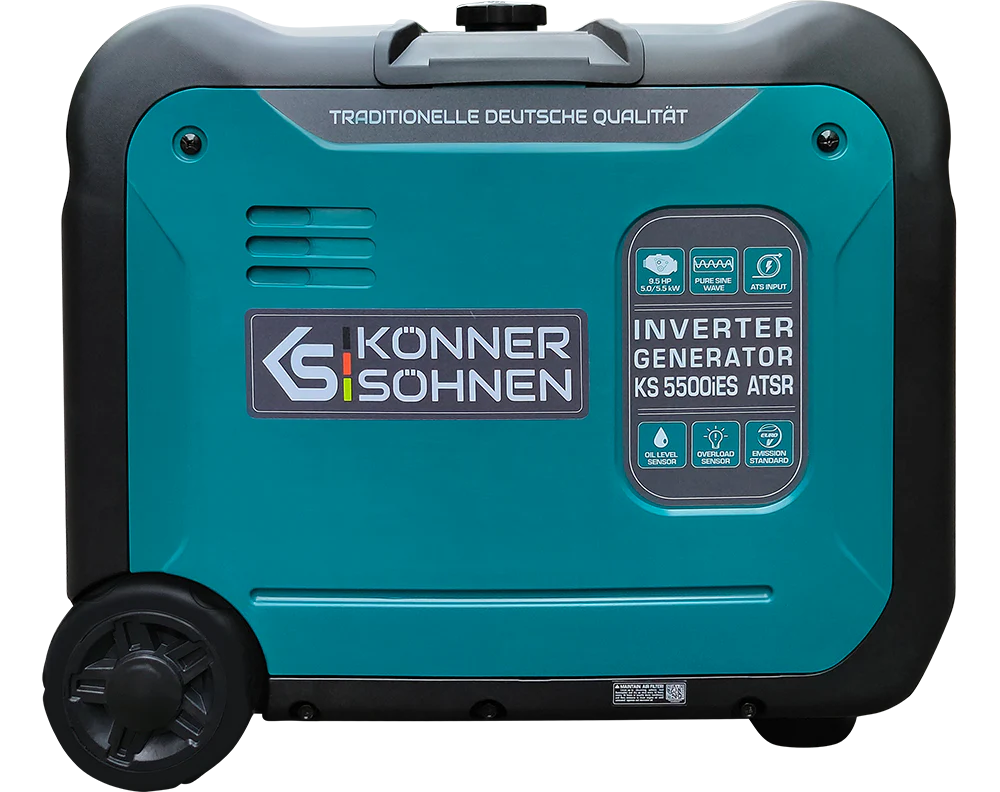 Generator cu invertor pe benzina Konner & Sohnen KS 5500iES ATSR, 5.5 kW, monofazat, pornire electrica, ATS optional [5]