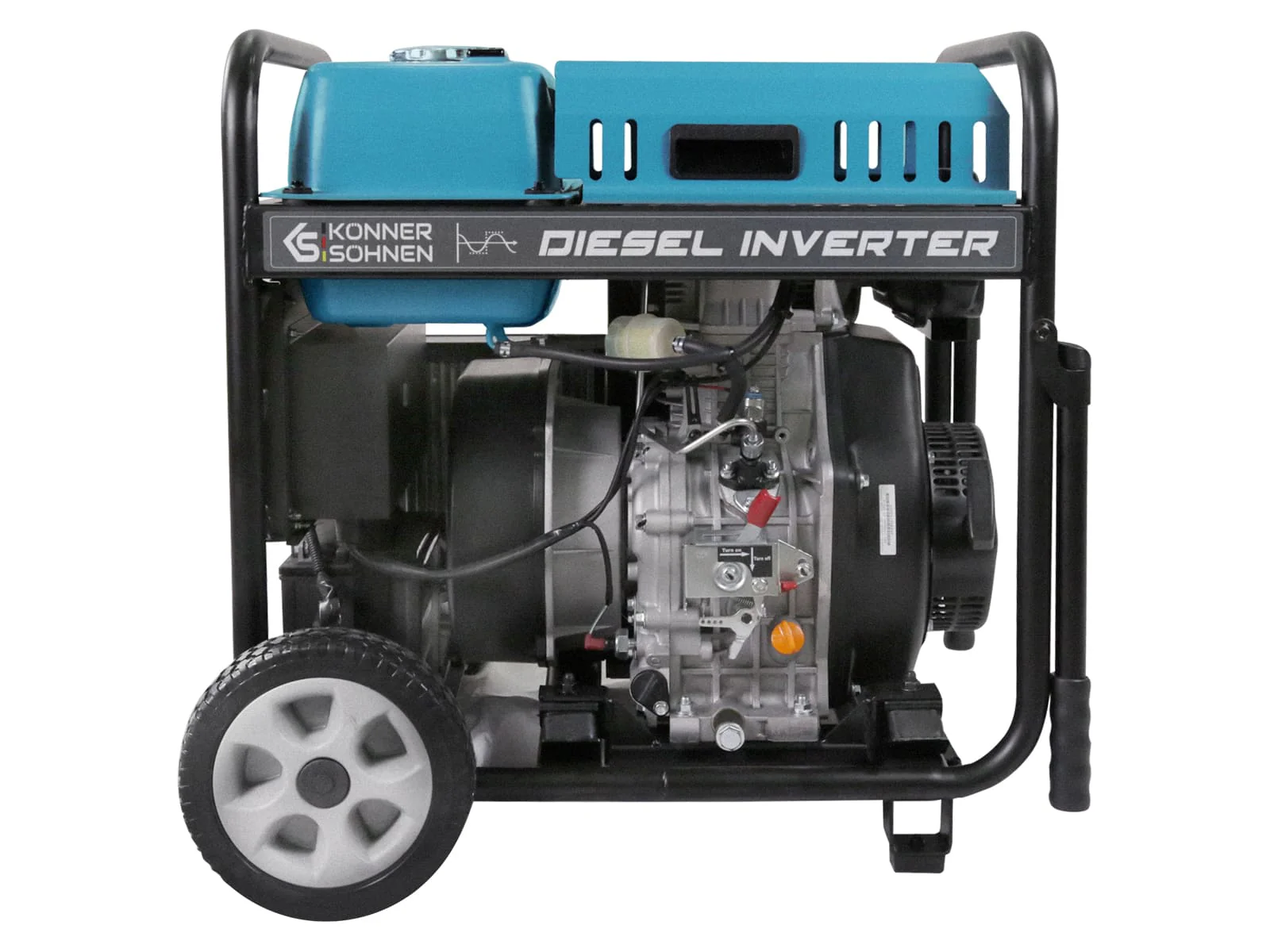 Generator cu invertor diesel Konner & Sohnen KS 6100iDЕ ATSR, 5.5 kW, monofazat, pornire electrica [3]