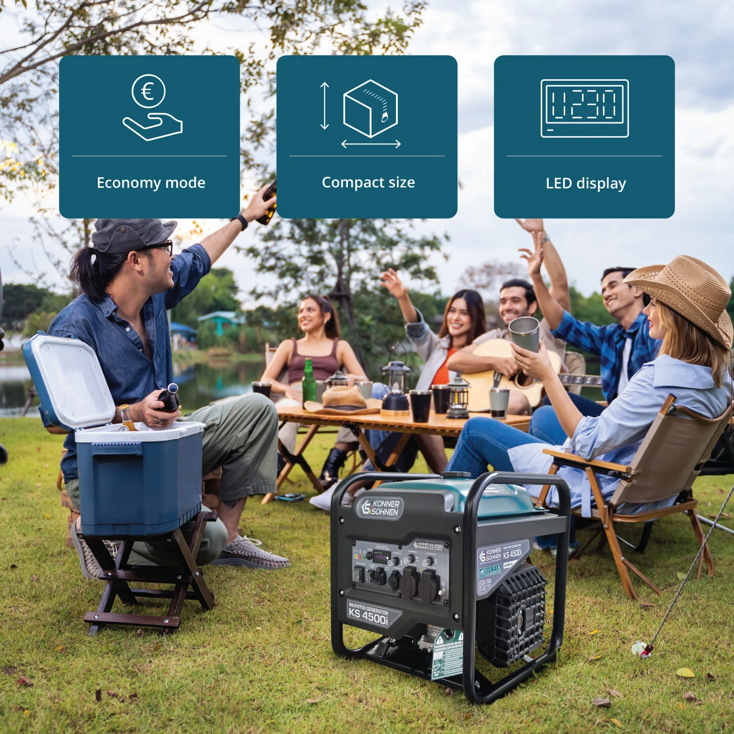 Generator cu invertor pe benzina Konner & Sohnen KS 4500i, 4.5 kW, monofazat [14]