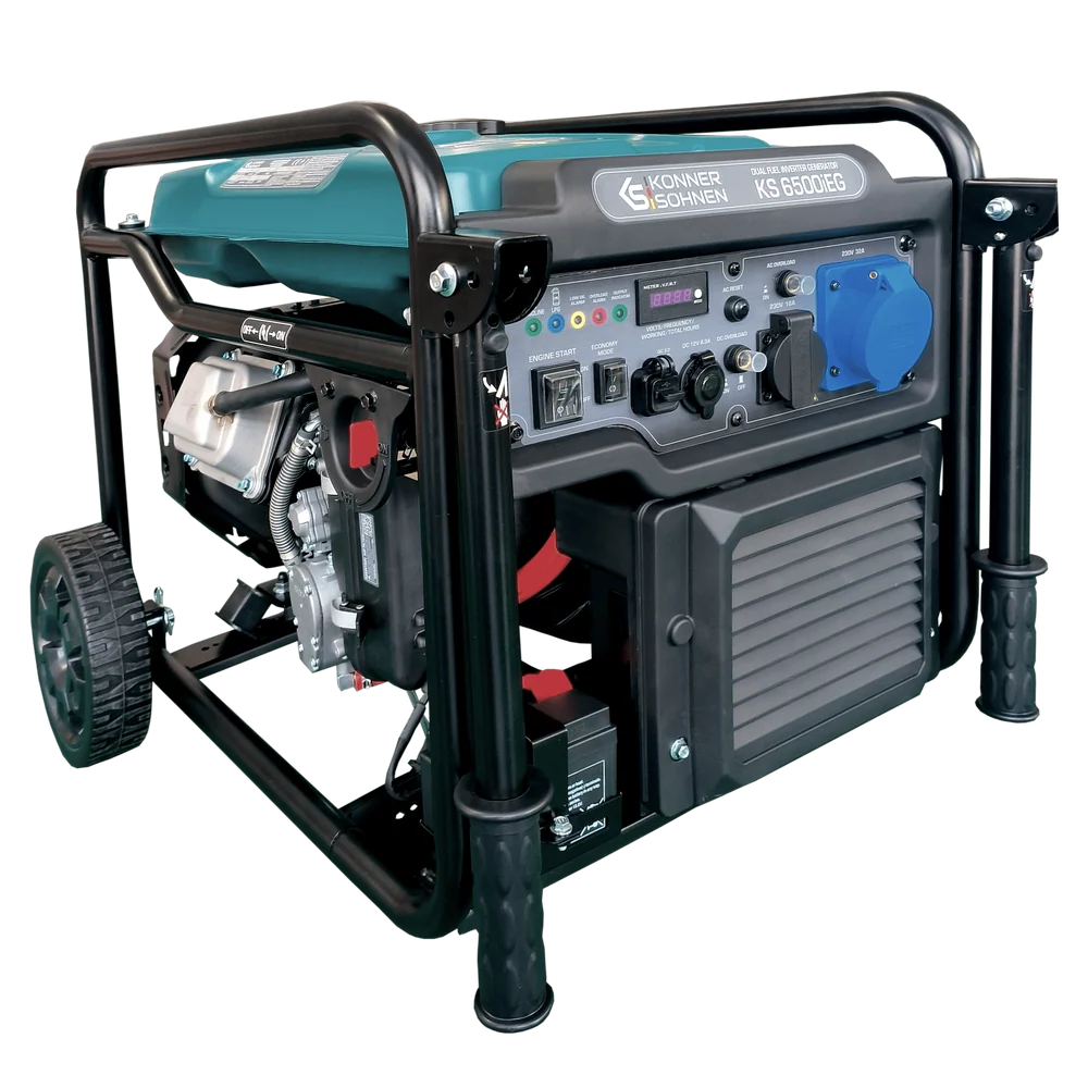 Generator cu invertor pe GPL/benzina Konner & Sohnen KS 6500iEG, 6.5 kW, monofazat, pornire electrica [17]