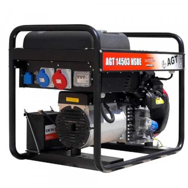 Generator de curent trifazat AGT 14503 HSBE R16, 13.5 kVA, benzina, pornire electrica [2]