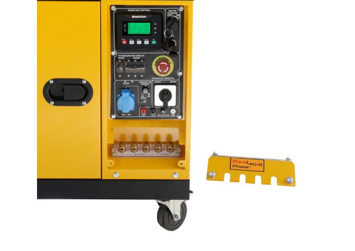 Generator de curent insonorizat, dual, Stager YDE8600TA-TA3 V2, 7.5 kVA, 23.9 A, 3000 rpm, pornire electrica [5]
