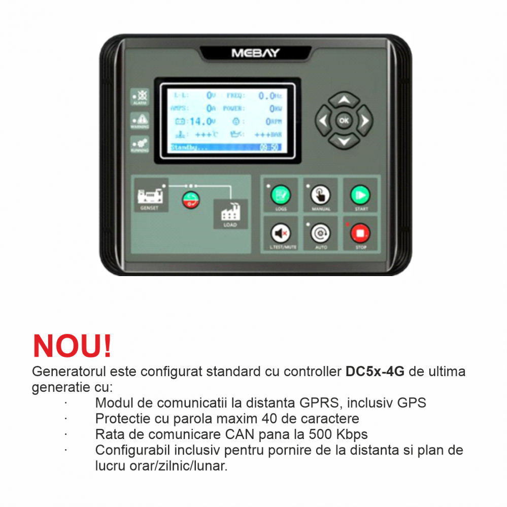 Generator insonorizat Senci SCDE 312i-YCS, 312 kVA, trifazat, diesel, AVR si ATS inclus [6]