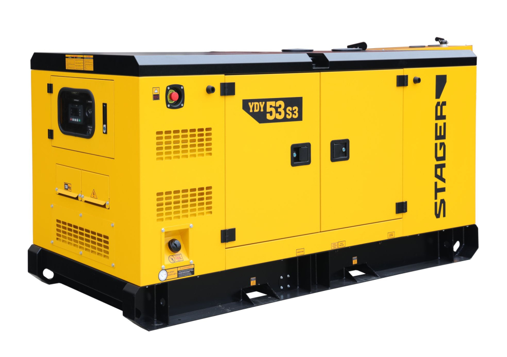 Generator de curent insonorizat, trifazat Stager YDY53S3, 53 kVA, 69A, diesel, 1500 rpm [3]