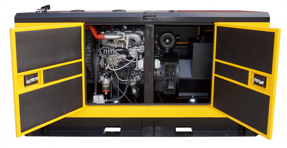 Generator de curent insonorizat, trifazat Stager YDY61S3, 61 kVA, 79A, diesel, 1500 rpm [5]