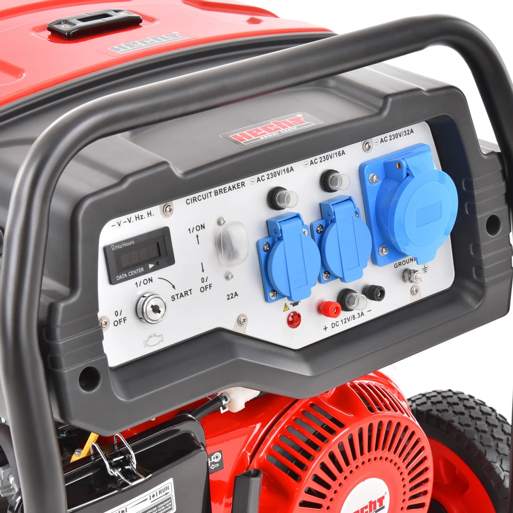 Generator de curent monofazat HECHT GG 6500, 5.5 kW, AVR, benzina, pornire electrica [3]