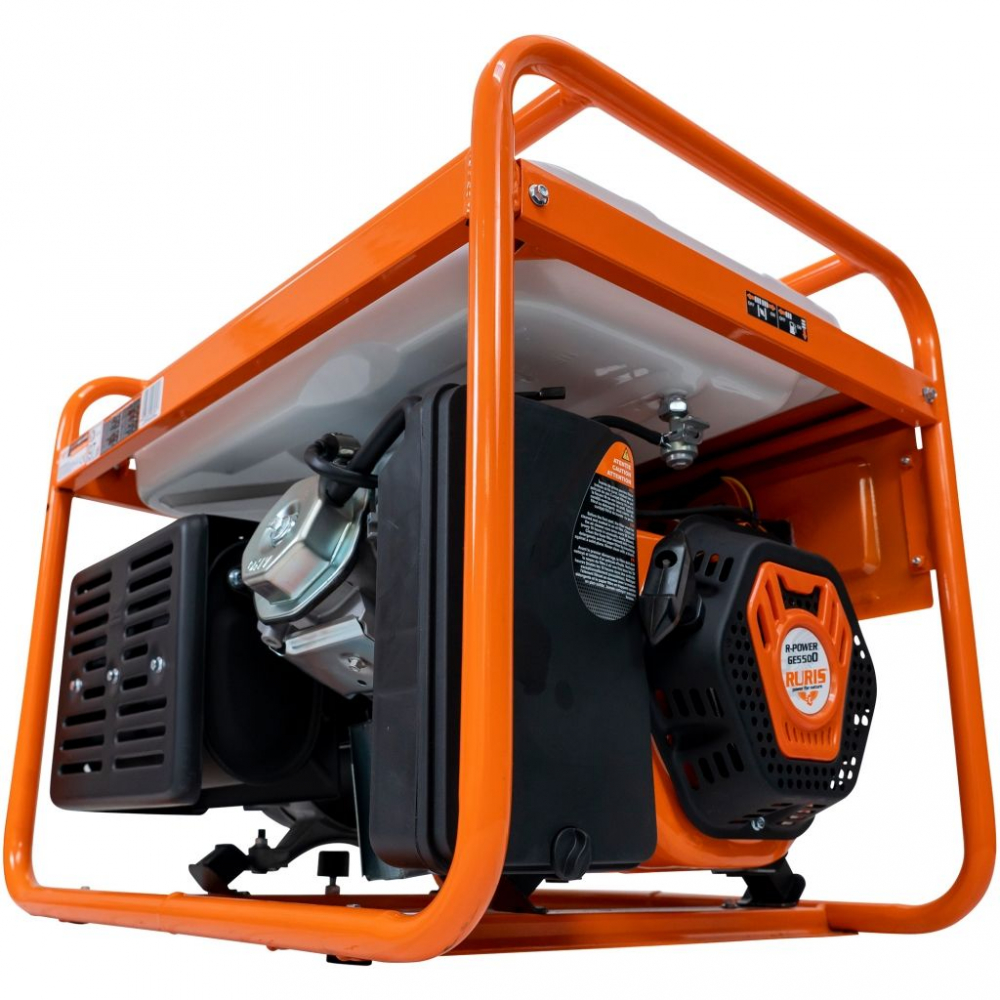 Generator de curent monofazat Ruris R-Power GE5500, 5.5 kW, AVR, benzina [3]
