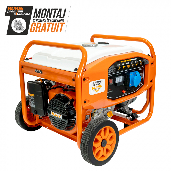 Generator de curent monofazat Ruris R-Power GE7000, 6.5 kW, benzina [2]