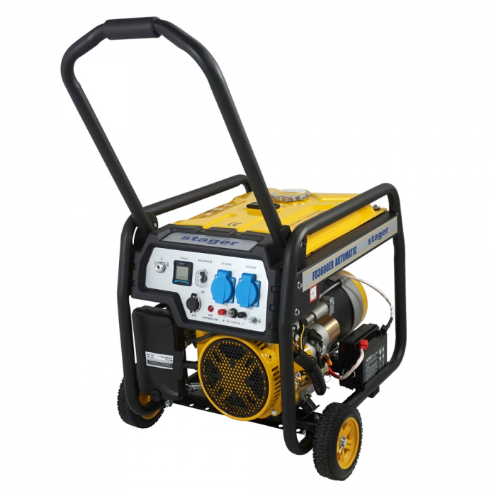 Generator de curent monofazat Stager FD 3600ER Automatic, 3 kW, AVR, benzina, pornire electrica, telecomanda radio [3]