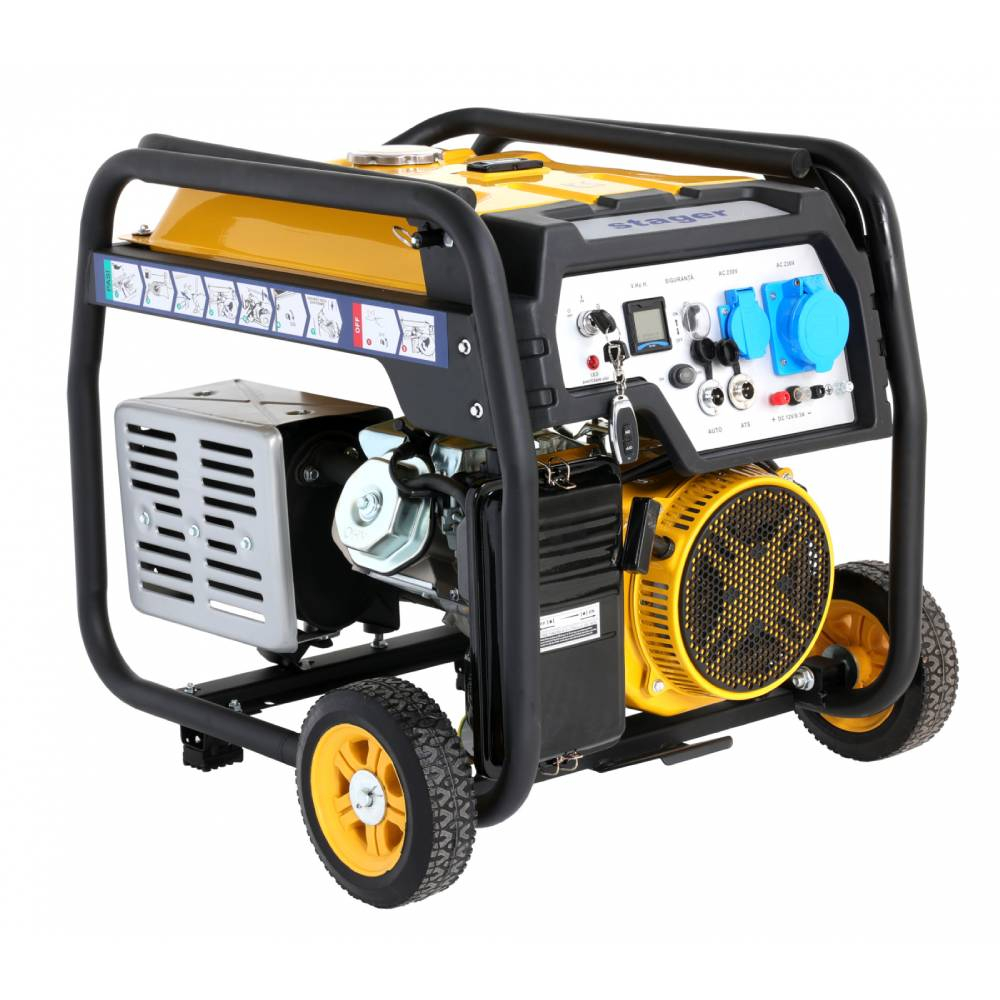 Generator de curent monofazat Stager FD 6500ER Automatic G2, 5.5 kW, AVR, benzina, pornire electrica [1]