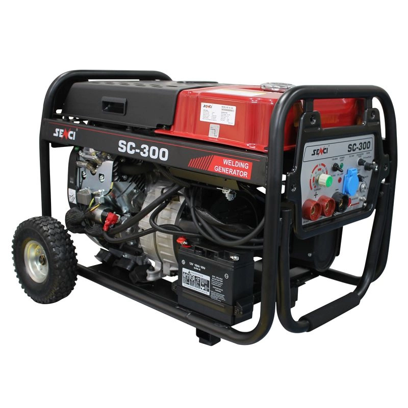 Generator de curent si sudura, monofazat Senci SC-300, 3.5 kW, 300A, benzina, AVR, pornire electrica [3]