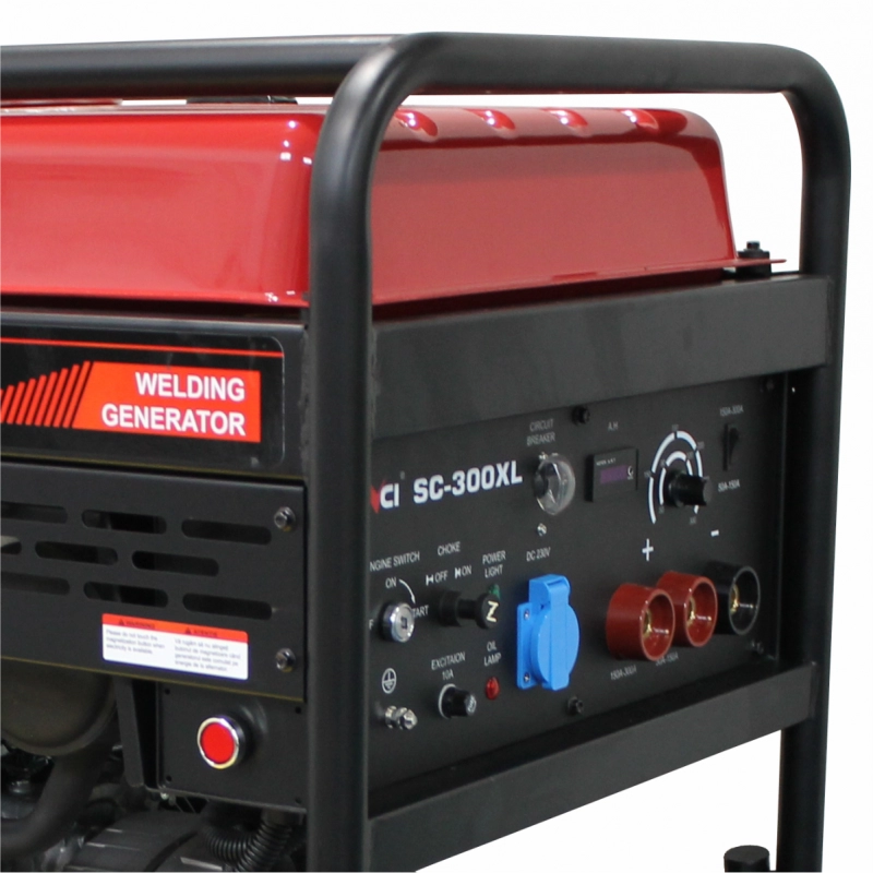 Generator de curent si sudura, monofazat Senci SC-300XL, 3.5 kW, 300A, benzina, AVR, pornire electrica [8]