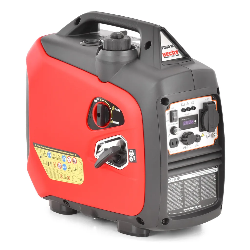 Generator de curent tip inverter, monofazat HECHT IG 2201, 2.0 kW, AVR, benzina [1]