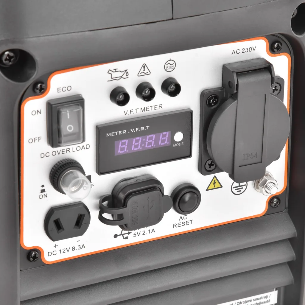 Generator de curent tip inverter, monofazat HECHT IG 2201, 2.0 kW, AVR, benzina [4]