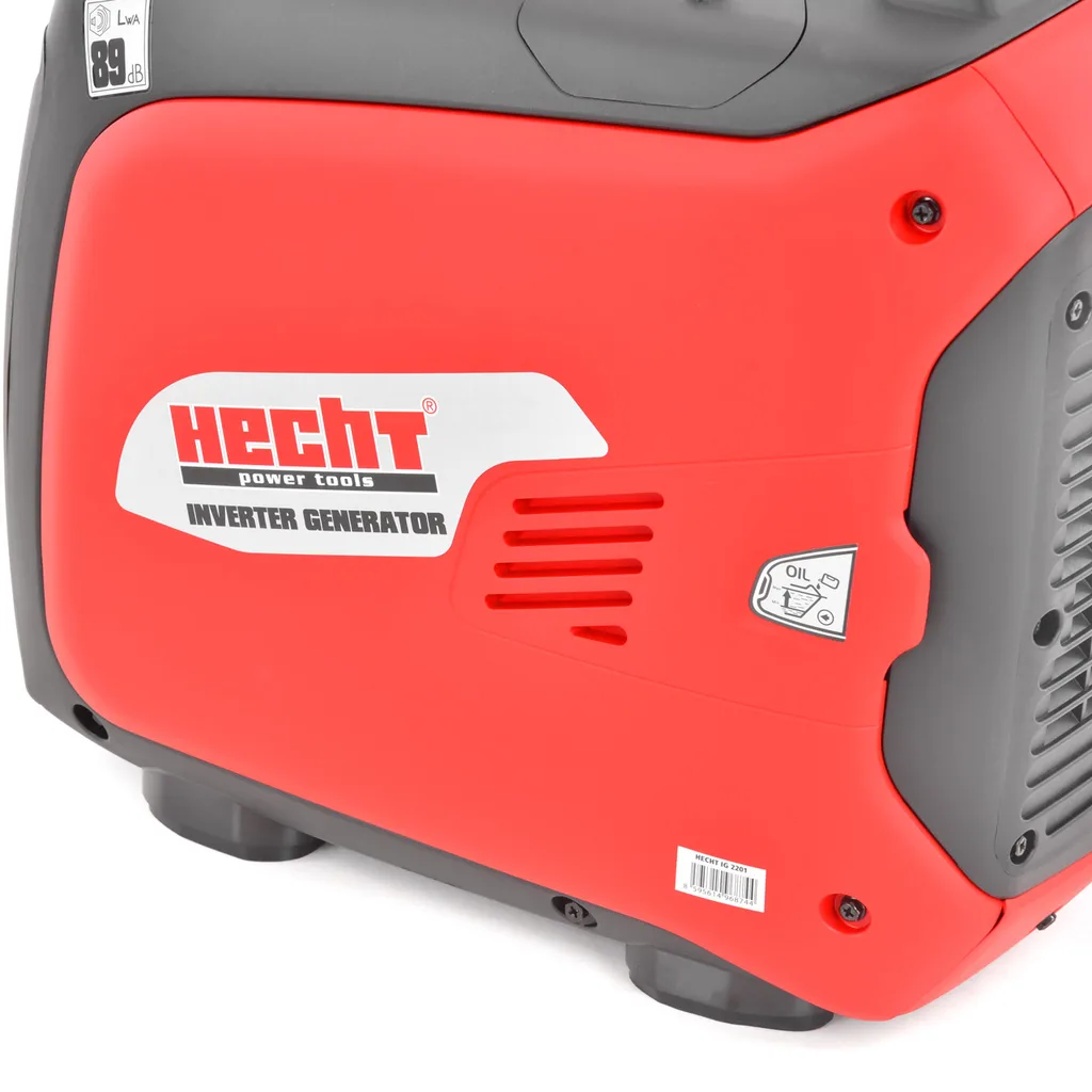 Generator de curent tip inverter, monofazat HECHT IG 2201, 2.0 kW, AVR, benzina [9]