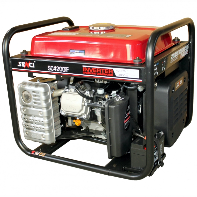 Generator de curent tip inverter, monofazat Senci SC-4200iF, 4.2 kW, AVR, benzina, pornire electrica [2]