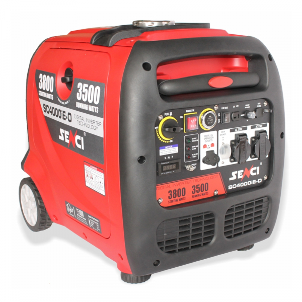 Generator de curent tip inverter, monofazat Senci SC-4000iE-O, 3.8 kW, AVR, benzina, pornire electrica [4]
