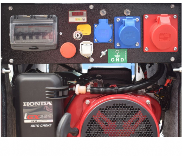Generator de curent trifazat Genmac CombiPro G5500HC-M, 5.8 kVA, Honda GX270, benzina [3]