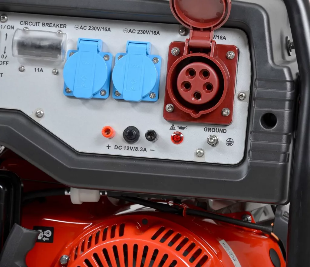 Generator de curent trifazat HECHT GG 10000, 8.5 kW, AVR, benzina, pornire electrica [7]
