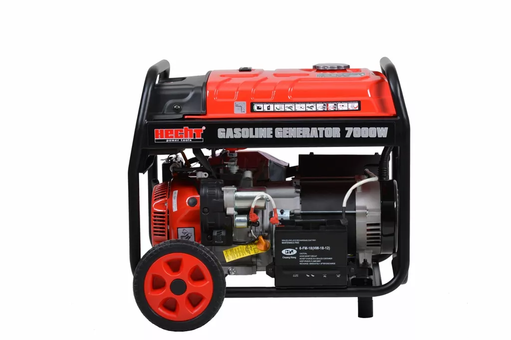 Generator de curent trifazat HECHT GG 8000, 7 kW, AVR, benzina, pornire electrica [2]